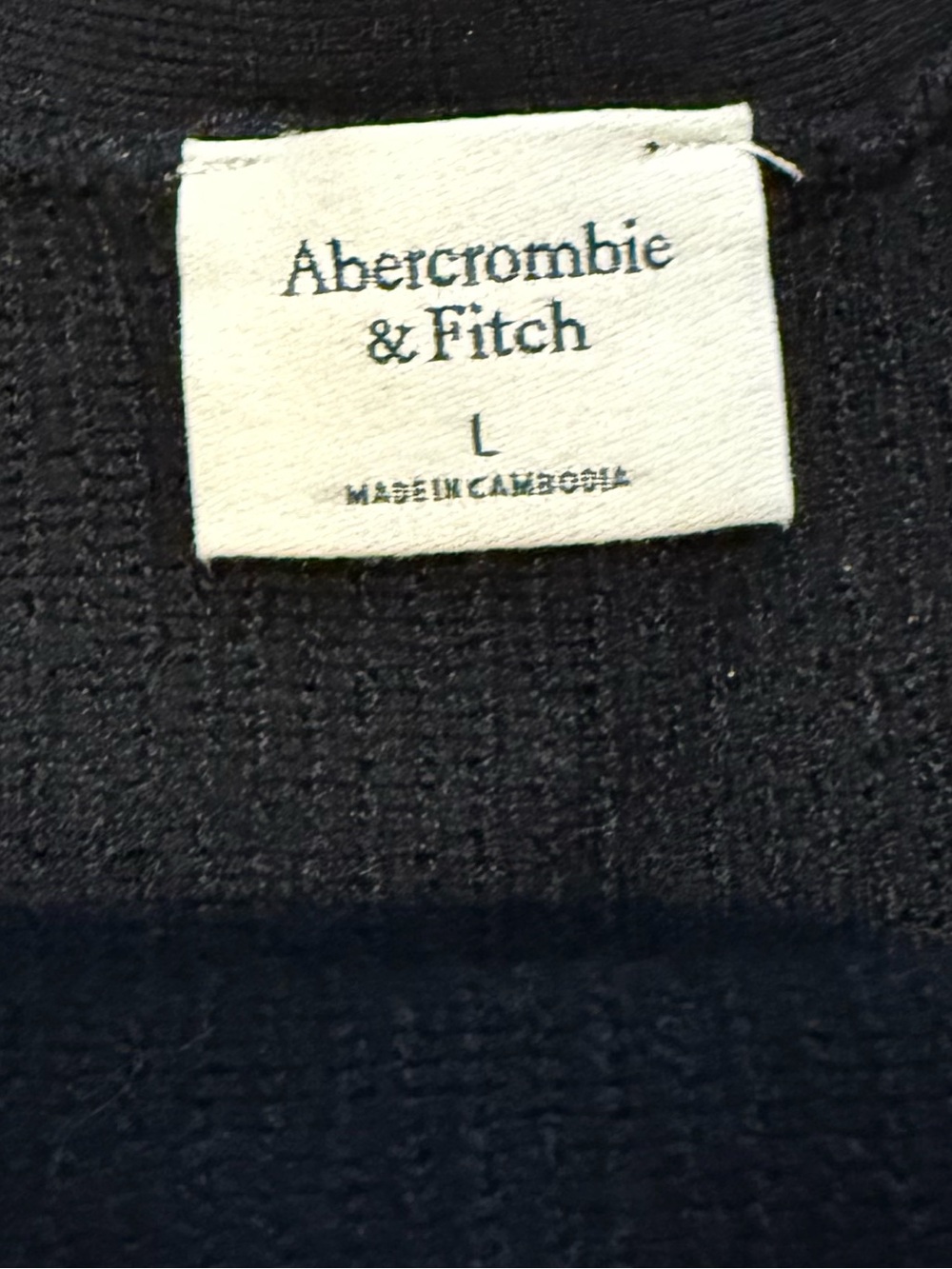Abercrombie & Fitch Black Ribbed knit Scoop Tank - Picture 5 of 5